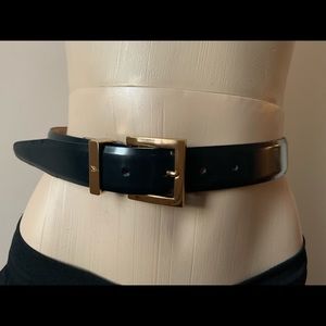 Calvin Klein black leather belt